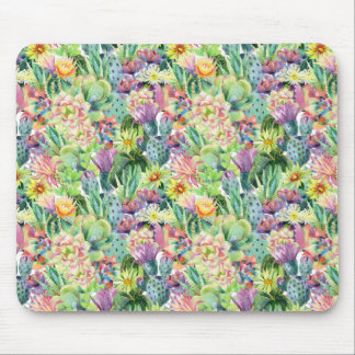 Exotisches Blütenmuster Mousepad