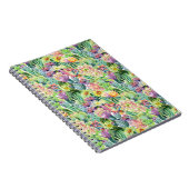 Exotisches Blütenmuster Notizblock (Rechte Seite)