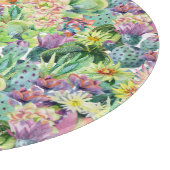 Exotisches Blütenmuster Schneidebrett (Ecke)