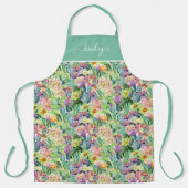 Exotisches Blütenmuster Schürze (Vorderseite)