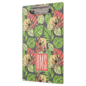 Exotisches der Dschungel-Blätter-und Elefant-| Klemmbrett (Links)