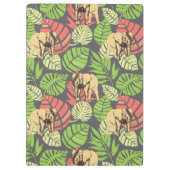 Exotisches der Dschungel-Blätter-und Elefant-| Klemmbrett (Rückseite)