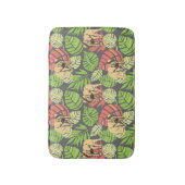 Exotisches Dschungel-Blätter und Elefanten Badematte (Vorderseite Vertikal)