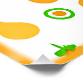 Exotisches Früchte-Musterdesign Poster (Ecke)