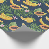 Exotisches Fruchtmuster Geschenkpapier (Ecke)