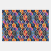 EXOTISCHES GEOMETRISCHES DECOUPAGE DEKORATIVE PAPI GESCHENKPAPIER SET (Vorderseite 2)