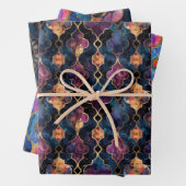 EXOTISCHES GEOMETRISCHES DECOUPAGE DEKORATIVE PAPI GESCHENKPAPIER SET (Beispiel)