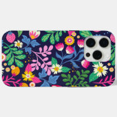 Exotisches handgemaltes Blumenmuster Case-Mate iPhone Hülle (Rückseite (Horizontal))