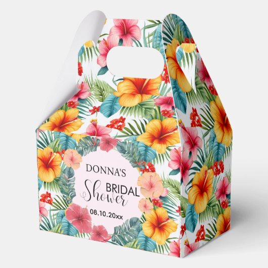 Exotisches hawaiianisches Brautparty Geschenkschachtel (Vorderseite)