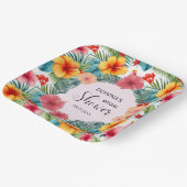 Exotisches hawaiianisches Brautparty Pappteller (Gewinkelt)