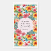 Exotisches hawaiianisches Brautparty Serviette (Vorderseite)