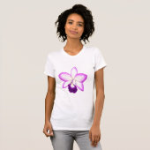 Exotisches hawaiisches Cattleya Orchideen-T-Shirt T-Shirt (Vorne ganz)