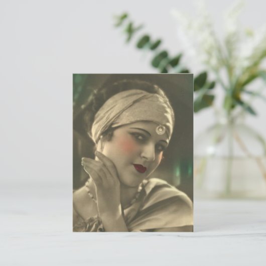 Exotisches Headband Postkarte (Stehend Vorderseite)