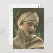 Exotisches Headband Postkarte (Vorne/Hinten)