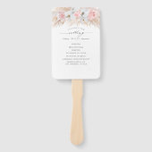 Exotisches Hochzeitsprogramm Pampas Grass White Or Fächer (Vorderseite)