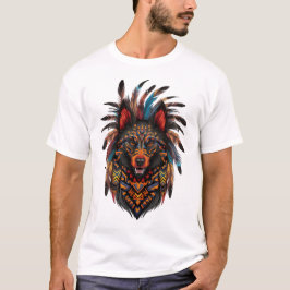 Exotisches Hundedesign inspiriert von Tribal Art T-Shirt