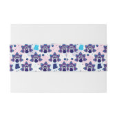 exotisches Indien-Pfaumuster Einladungsbanderole (Rückseitenbeispiel)