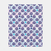 exotisches Indien-Pfaumuster Fleecedecke (Vorderseite)