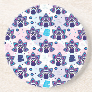 exotisches Indien-Pfaumuster Getränkeuntersetzer