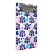 exotisches Indien-Pfaumuster Mini Klemmbrett (Schrägansicht)