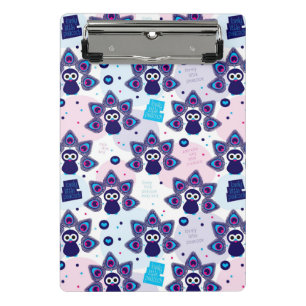 exotisches Indien-Pfaumuster Mini Klemmbrett