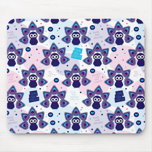 exotisches Indien-Pfaumuster Mousepad (Vorne)