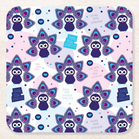 exotisches Indien-Pfaumuster Rechteckiger Pappuntersetzer (Vorderseite)