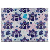 exotisches Indien-Pfaumuster Schneidebrett (Vorderseite)