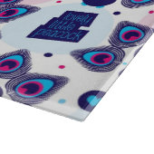 exotisches Indien-Pfaumuster Schneidebrett (Ecke)