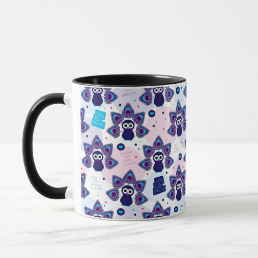 exotisches Indien-Pfaumuster Tasse (Links)