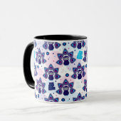exotisches Indien-Pfaumuster Tasse (Vorderseite Links)