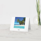 Exotisches Kissen Feiertagskarte (Rückseite)