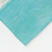 Exotisches Kissen Fleecedecke (Ecke)