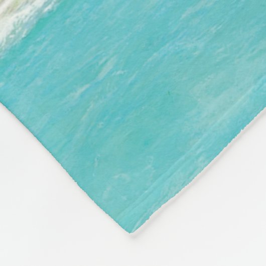 Exotisches Kissen Fleecedecke (Ecke)