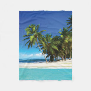 Exotisches Kissen Fleecedecke