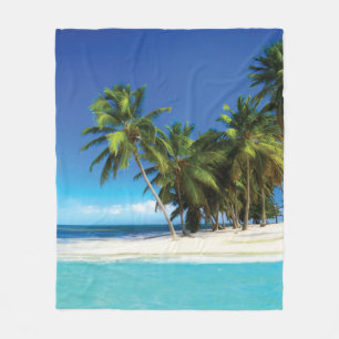 Exotisches Kissen Fleecedecke