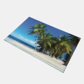 Exotisches Kissen Fußmatte (Schrägansicht)