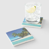 Exotisches Kissen Steinuntersetzer (Seitenansicht)