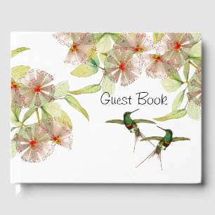 Exotisches Kolibri-Vögel-Blumen-Gästebuch Gästebuch