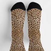 Exotisches Leoparden-Druckdesign Socken (Oben)