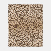 Exotisches Leoparden-Druckmuster-Design Fleecedecke (Vorderseite)