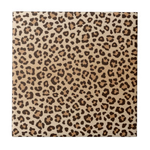 Exotisches Leoparden-Druckmuster-Design Fliese