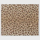 Exotisches Leoparden-Druckmuster-Design Geschenkpapier (Flach)