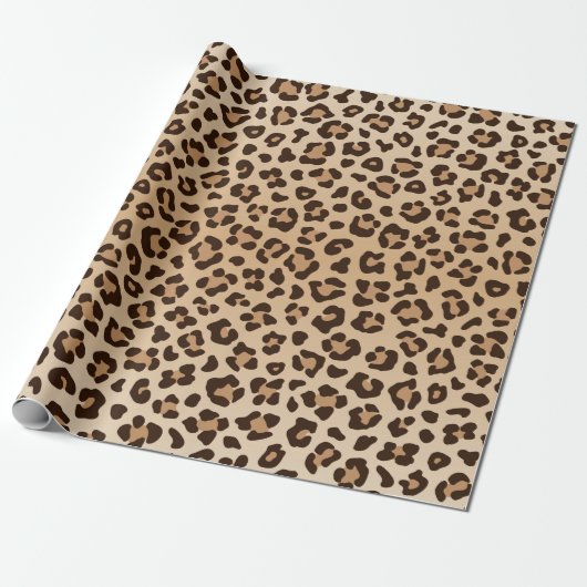 Exotisches Leoparden-Druckmuster-Design Geschenkpapier (Ungerollt)