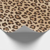 Exotisches Leoparden-Druckmuster-Design Geschenkpapier (Ecke)