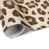 Exotisches Leoparden-Druckmuster-Design Geschenkpapier (Rolleneckpunkt)