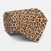 Exotisches Leoparden-Druckmuster-Design Krawatte (Gerollt)