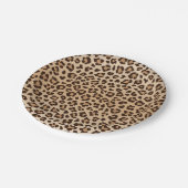 Exotisches Leoparden-Druckmuster-Design Pappteller (Schrägansicht)