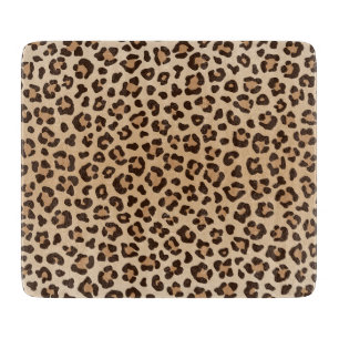 Exotisches Leoparden-Druckmuster-Design Schneidebrett