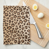 Exotisches Leopardenmuster Design Geschirrtuch (Viertel Falte)